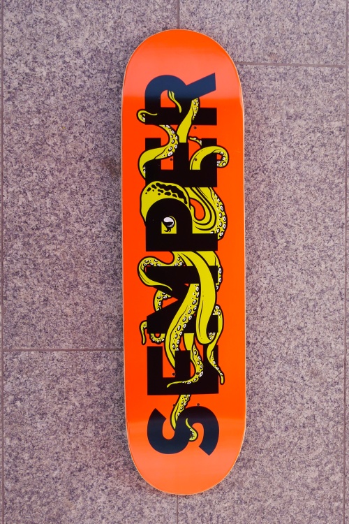 Deck Semper Skateboards Octopus orange size 8.25