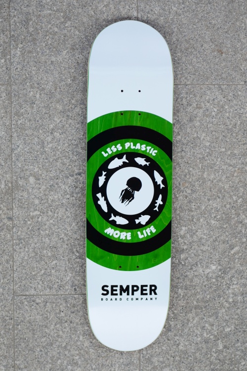 Deck Semper Skateboards Sealife green size 8.0